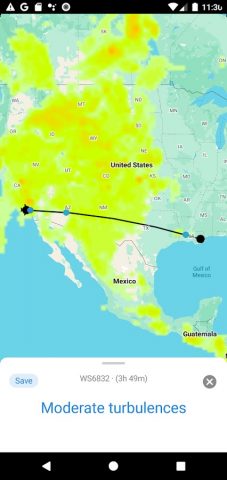 Flying Calmly — Turbulence App для Android — скриншот 3