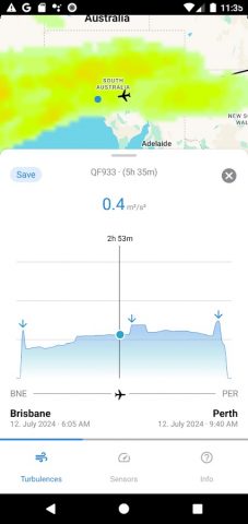 Flying Calmly — Turbulence App для Android — скриншот 4