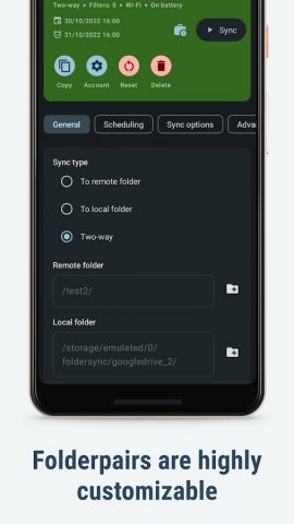FolderSync Pro для Android — скриншот 4