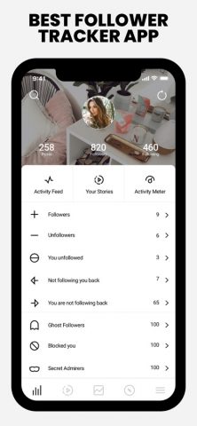 FollowMeter for Instagram для iOS — скриншот 1