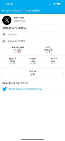 Followers Analyzer for Twitter для iOS — скриншот 4