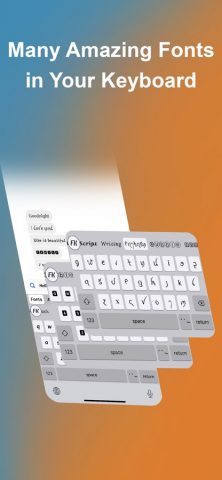 Font Keyboard — Auto Paste для iOS — скриншот 1