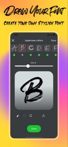 Font Kitty — Font Maker для iOS — скриншот 1