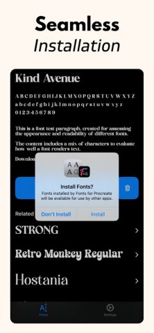 Fonts for Procreate+ для iOS — скриншот 4