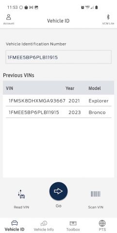 Ford DiagNow для Android — скриншот 1