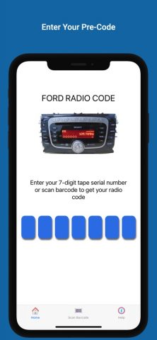 Ford Radio Code для iOS — скриншот 1