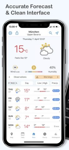 Foreca Weather для iOS — скриншот 1