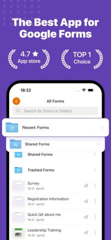 Google Forms App — скриншот 1