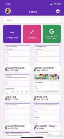 Forms for Google Forms & Quiz для iOS — скриншот 1