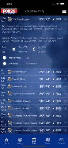Fox 26 Houston Weather – Radar для iOS — скриншот 1