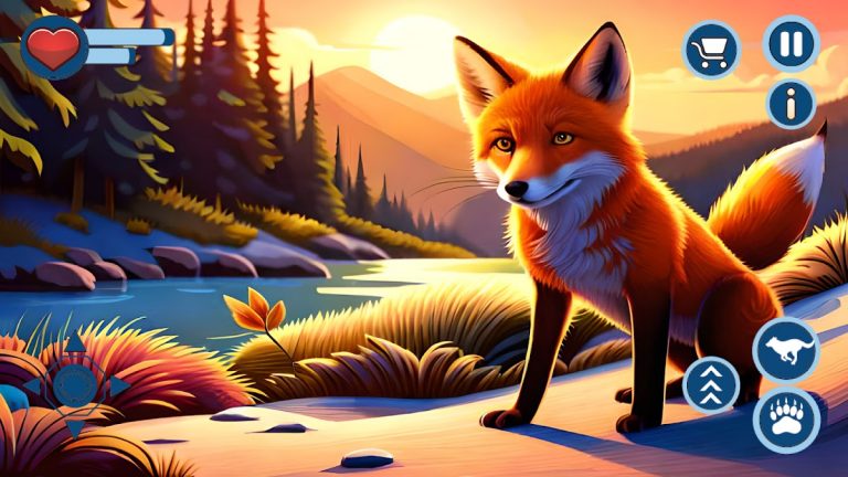 Fox Simulator Animal Hunt Game для Android — скриншот 2