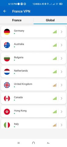 Франция VPN для Android — скриншот 3
