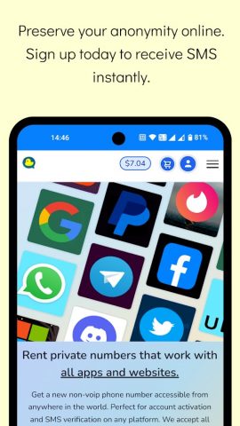 Free Temporary Phone Numbers для Android — скриншот 4