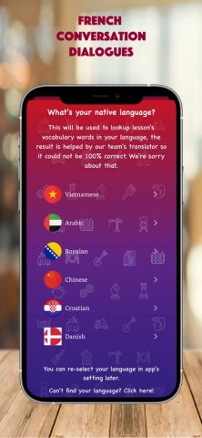 French Conversation Dialogues для iOS — скриншот 1