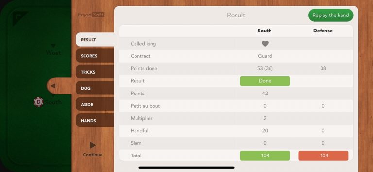 French Tarot для iOS — скриншот 5