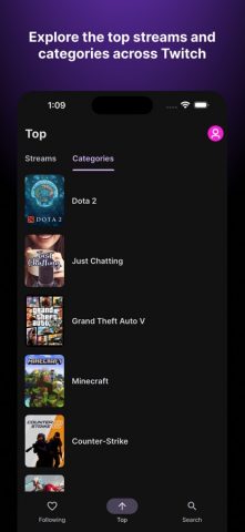 Frosty for Twitch для iOS — скриншот 3