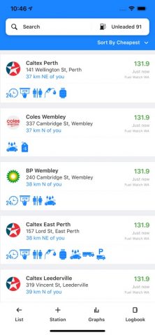 Fuel Map Australia для iOS — скриншот 2