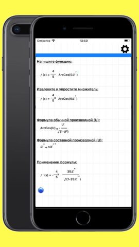 Функции и производные для iOS — скриншот 1