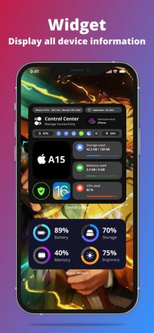 G-CPU:Monitor CPU, RAM, Widget для iOS — скриншот 1