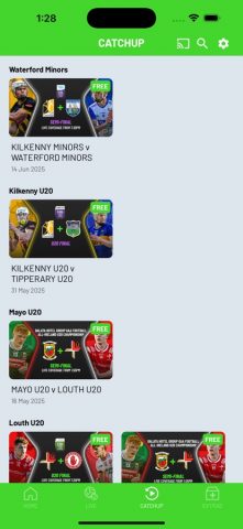 GAA+: Watch Live GAA для iOS — скриншот 3