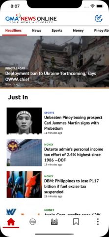 GMA News для iOS — скриншот 1