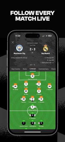 GOAL Live Scores для iOS — скриншот 1
