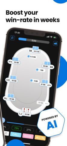 GTO Preflop Wizard Poker AI для iOS — скриншот 2