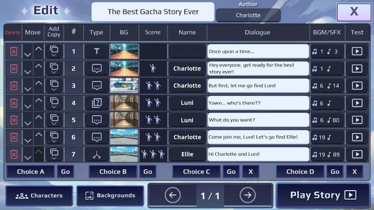 Gacha Story — VN Creator для Android — скриншот 4
