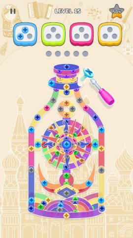 Открутить гайки: Болтики пазл для Android — скриншот 5