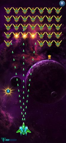 Galaxy Attack: Alien Shooter для iOS — скриншот 1