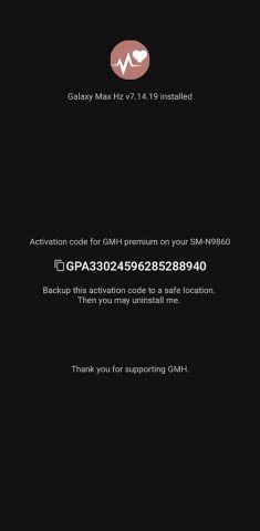 Galaxy Max Hz Donation для Android — скриншот 1