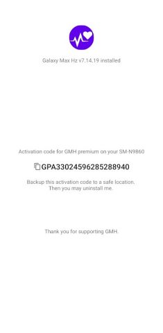 Galaxy Max Hz Donation для Android — скриншот 2