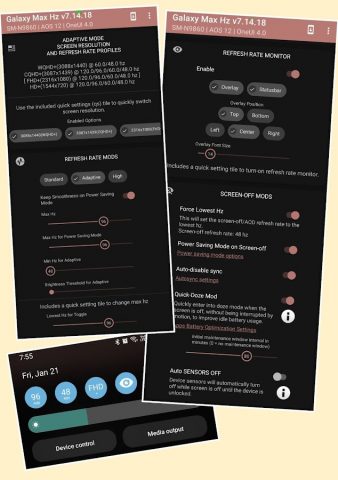 Galaxy Max Hz Donation для Android — скриншот 3
