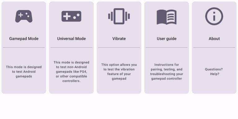 GamePad Tester Lite для Android — скриншот 1