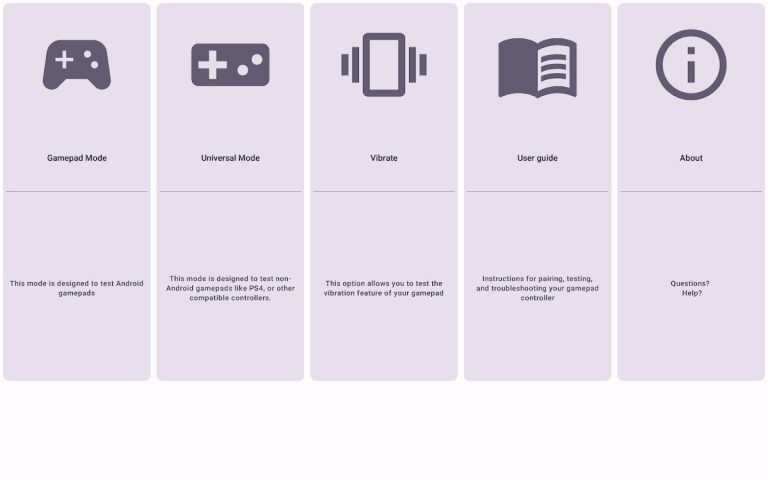 GamePad Tester Lite для Android — скриншот 5