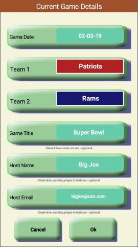 GamePool: US Football Pool App для Android — скриншот 2