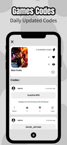 Games Codes For Roblox для iOS — скриншот 2