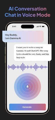 Gamma AI: AI Chatbot Assistant для Android — скриншот 1