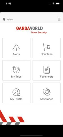GardaWorld Travel Security для iOS — скриншот 1