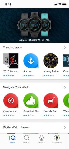 Garmin Connect IQ™ для iOS — скриншот 1