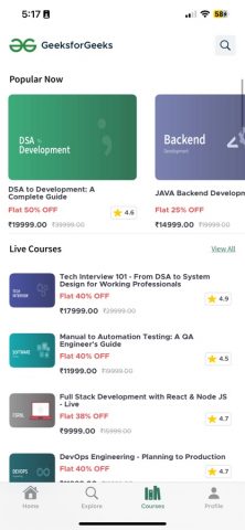 GeeksforGeeks — Learn Coding — скриншот 4