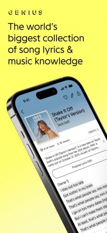 Genius: Song Lyrics Finder для iOS — скриншот 1