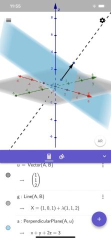 GeoGebra 3D Calculator для iOS — скриншот 4