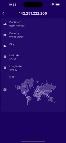 GeoIP Lookup для iOS — скриншот 3