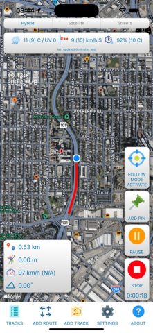 GeoTracker Lite для iOS — скриншот 1