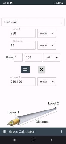 Geoclass Surveying Calculator для Android — скриншот 2