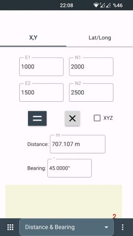 Geoclass Surveying Calculator для Android — скриншот 4