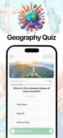 Geography: World Quiz для iOS — скриншот 1