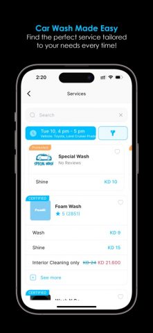 Ghaseel Car Wash — غسيل سيارات для iOS — скриншот 4