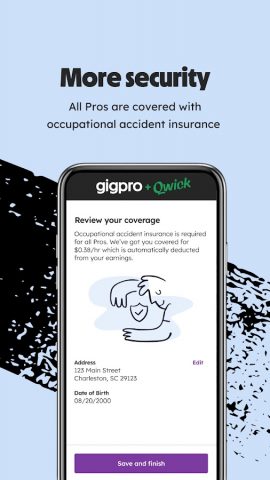 Gigpro + Qwick для Android — скриншот 3